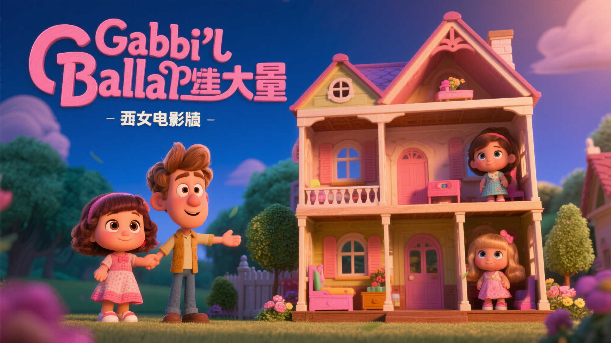 真人与动画交织，《盖比的娃娃屋大电影》中文版预告震撼来袭
